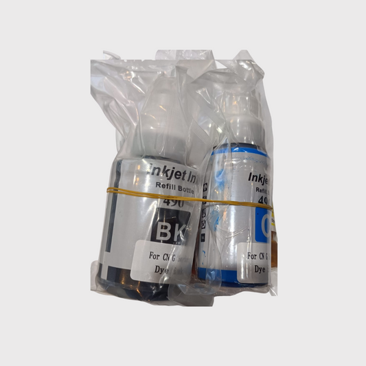 Pack d’encre recharge 490/491 – Noir & Cyan – 100ML