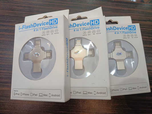 i-FlashDeviceHD – Clé USB 4-en-1  Compatible avec iPhone, iPad, Android et Mac