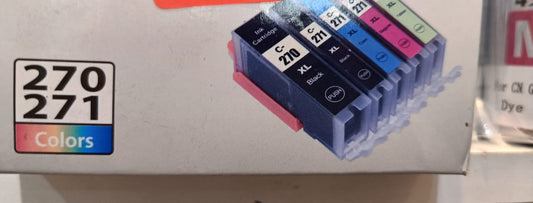 Pack de Cartouches d’Encre Compatibles PGI-270 / CLI-271 – XL – Couleurs Multiples